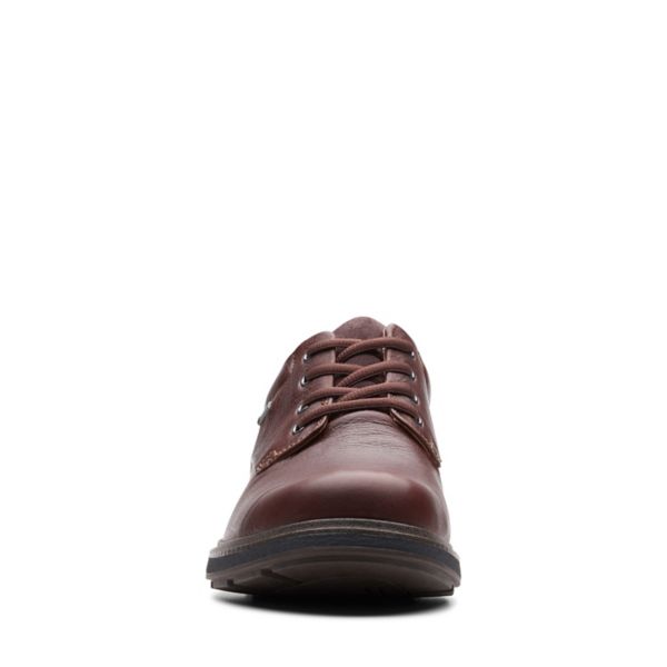 Clarks Mens Un Tread Lo GORE-TEX Wide Fit Shoes Dark Brown | CA-8653041